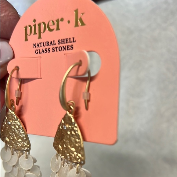 Piper K | Gold Fish Seashell Earrings πππ - Picture 4 of 4